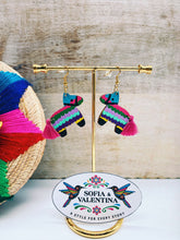 Load image into Gallery viewer, Wooden Piñata Earrings
