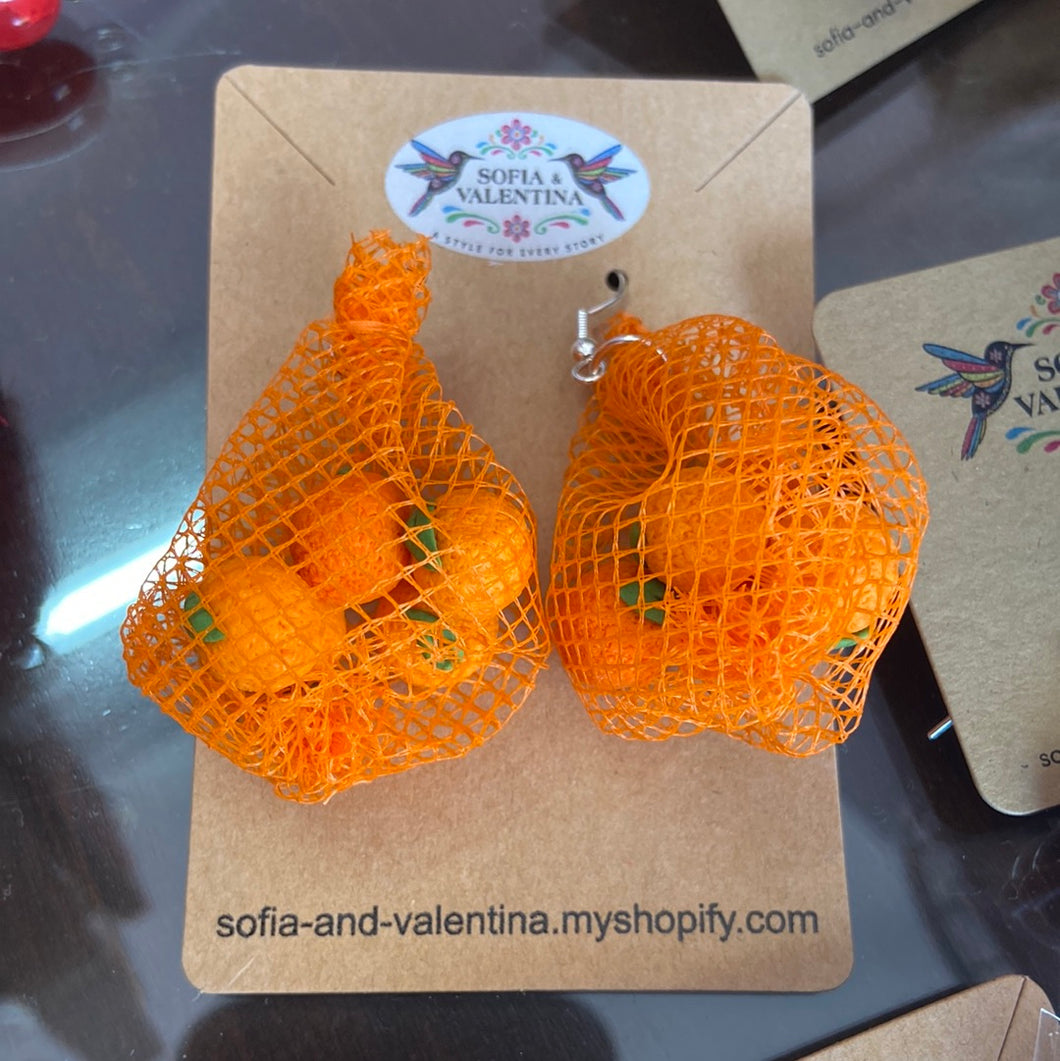 Orange Earrings